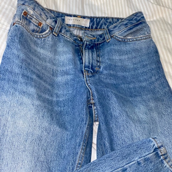 TOPSHOP PETITE Mom Denim Jeans - Picture 3 of 5